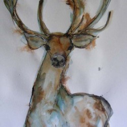 Love lives here. Ink and wash on paper. Consigned to <a href="http://www.galleryheinzel.com/" target="_blank">Gallery Heinzel, Aberdeen</a>.