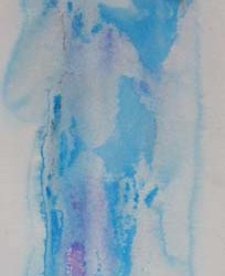 Held. Acrylic on paper. Private collection.