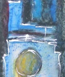 Inner light. Mixed media on paper. <a href="https://fiknox.com//contact/" target="_self">For sale</a>.