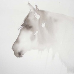 Horse spirit. Chinese ink on paper. Private collection.