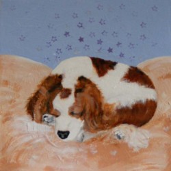 Acrylic on canvas.